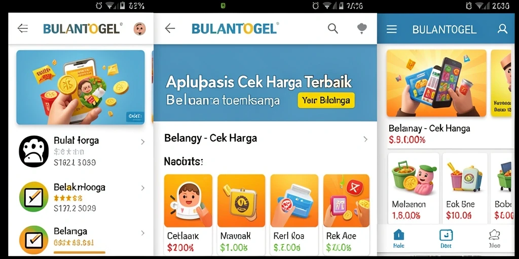 Tampilan antarmuka BULANTOGEL untuk cek harga produk.