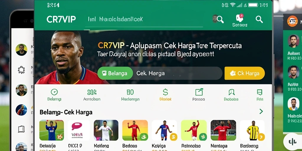 Tampilan antarmuka utama CR7VIP untuk fungsi Cek Harga.