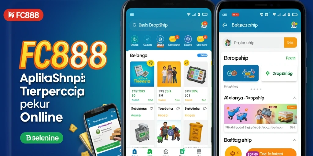 Tampilan antarmuka aplikasi FC888 untuk fungsi Dropship yang efisien.