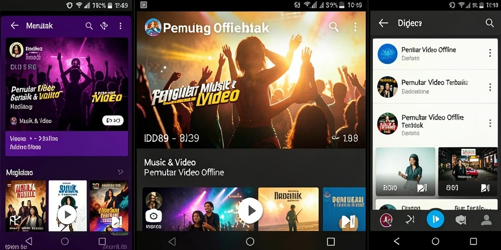 Antarmuka IDR89 menampilkan koleksi video terorganisir dengan baik.