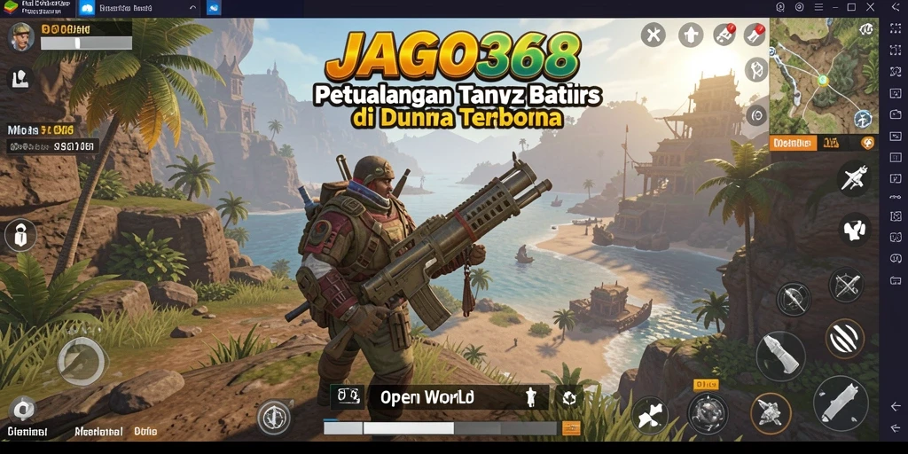 Antarmuka JAGO368 menampilkan petualangan di dunia terbuka yang menakjubkan.