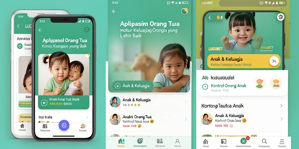 Tampilan antarmuka LUCUBET yang memudahkan kontrol orang tua.
