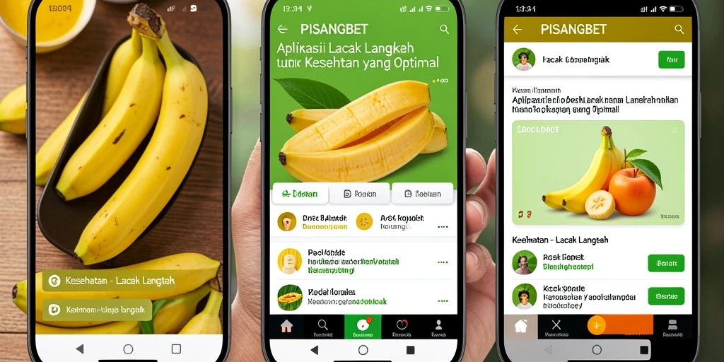 Tampilan antarmuka PISANGBET yang menampilkan statistik langkah harian pengguna.