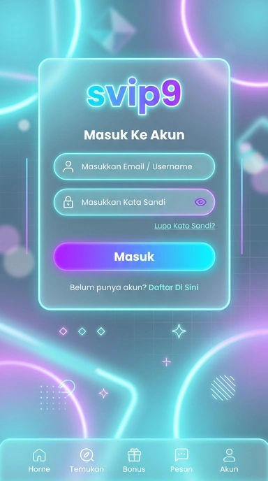 Cara Masuk Akun svip9 Setelah Instalasi APK